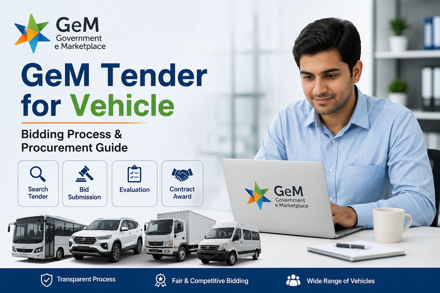 GeM Tender for Vehicle | Bidding Process & Procurement Guide